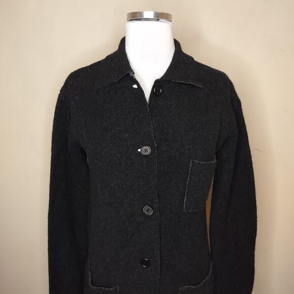 Vintage Country Shop Wool Cardigan Sweater Double Face - Picture 2 of 8